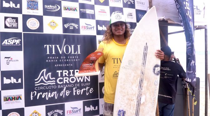 Surfistas Fabrício Bulhões e Gabriel Guerreiro brilham na segunda etapa do Tivoli Triple Crown